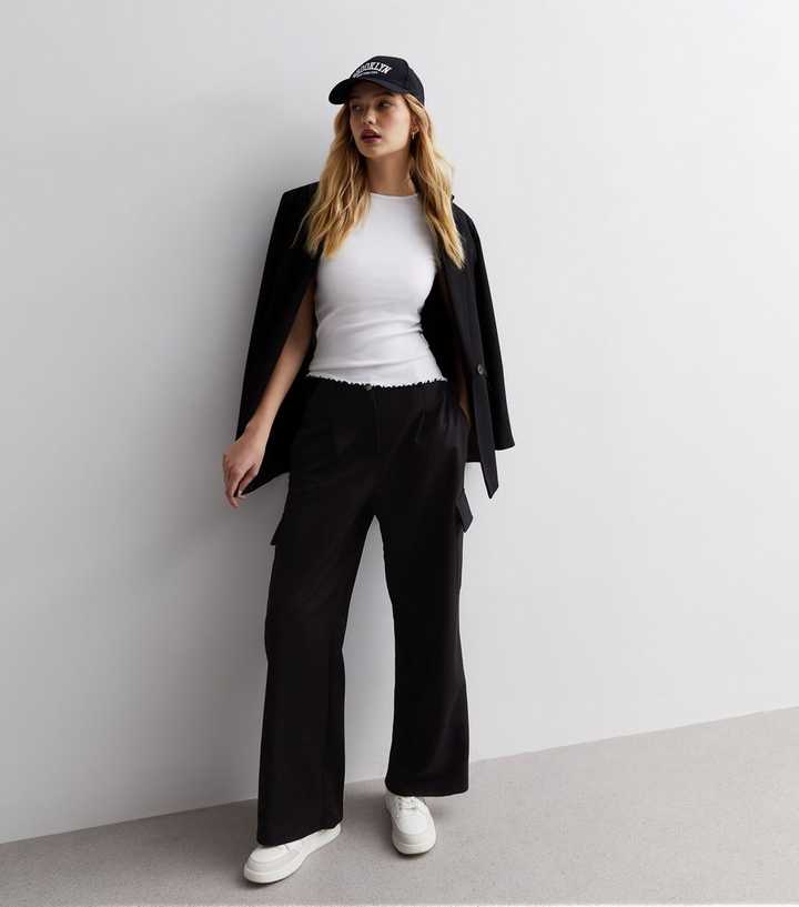 white frill t shirt