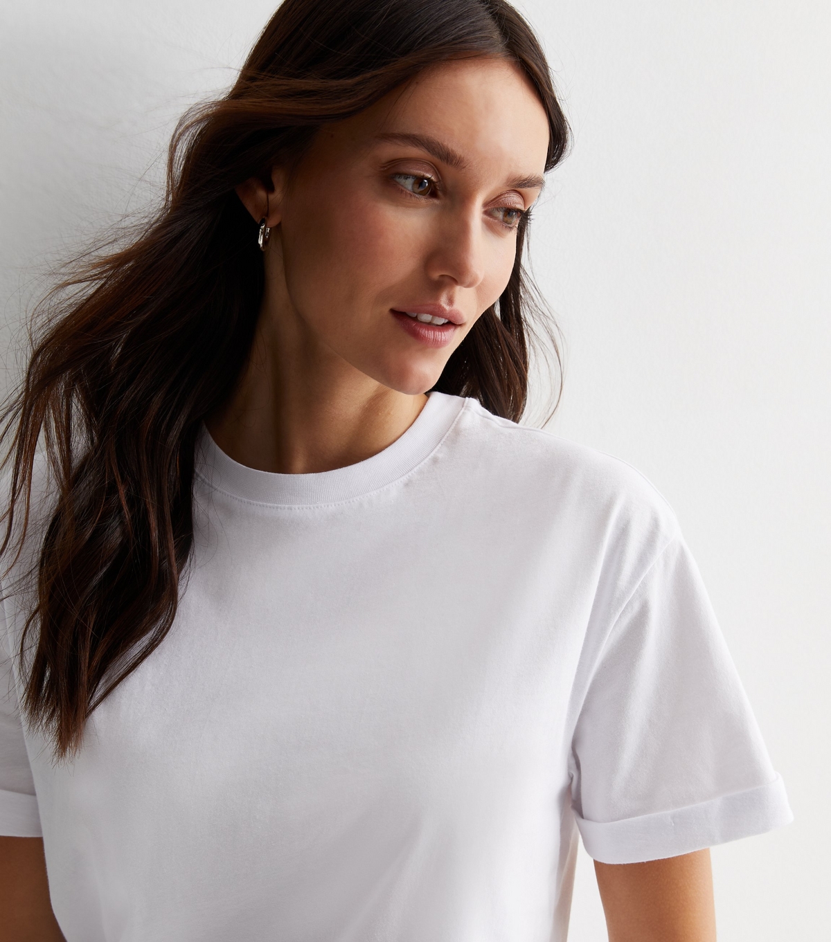 Women's White Cotton Boxy T-Shirt New Look