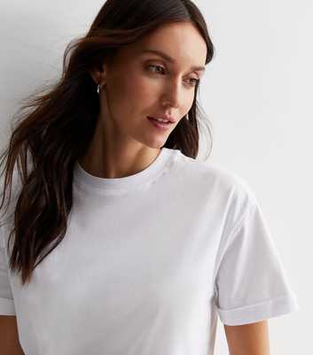 White Cotton Boxy T-Shirt