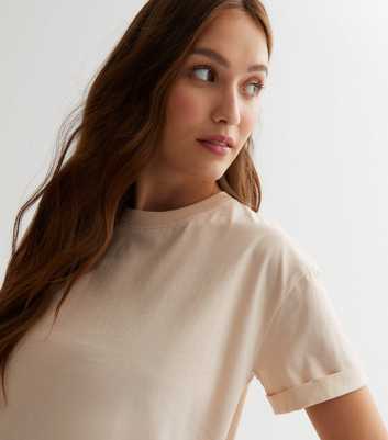 Cream Jersey Boxy T-Shirt