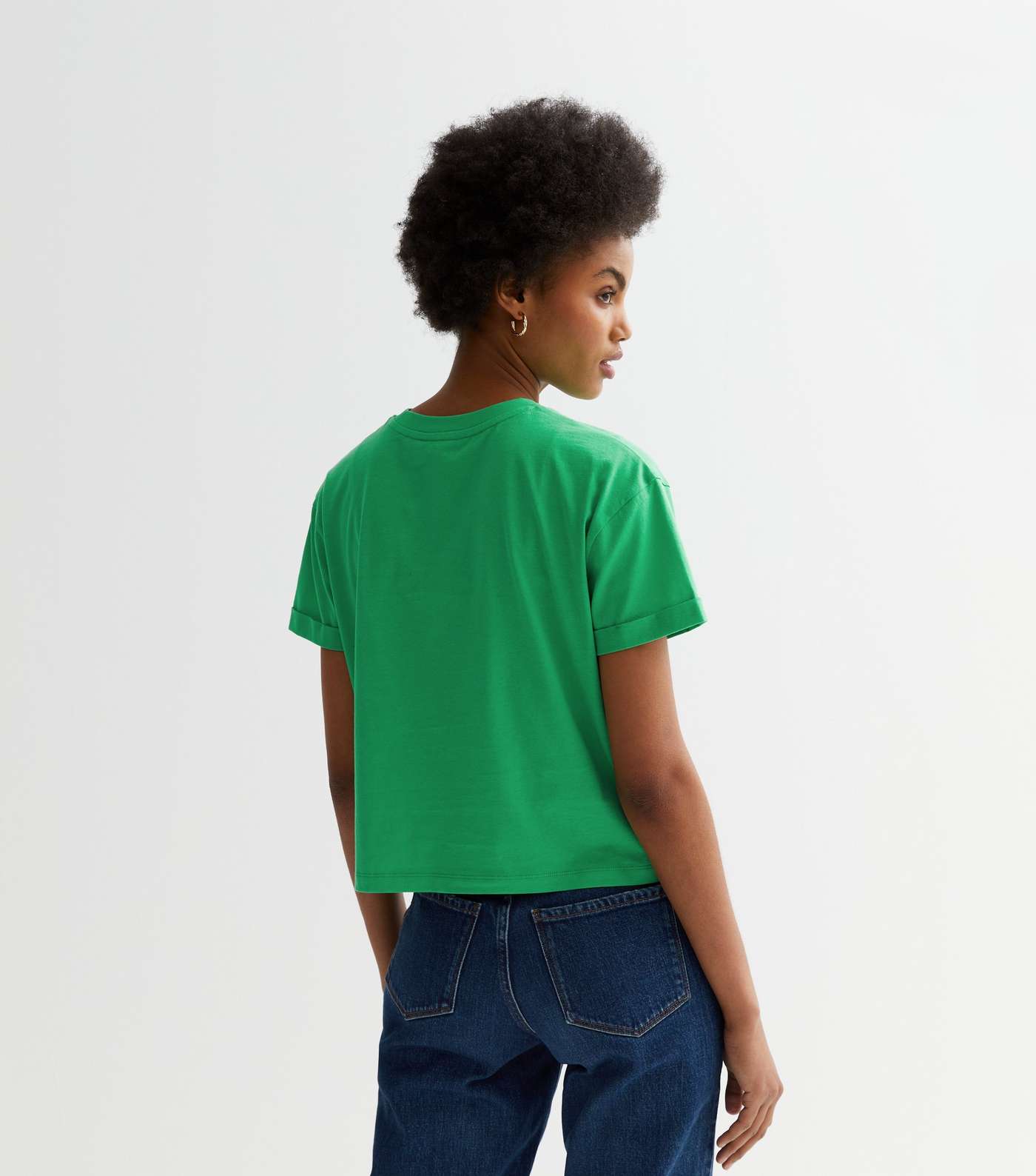 Green Jersey Boxy T-Shirt Image 4