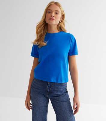 Bright Blue Jersey Boxy T-Shirt