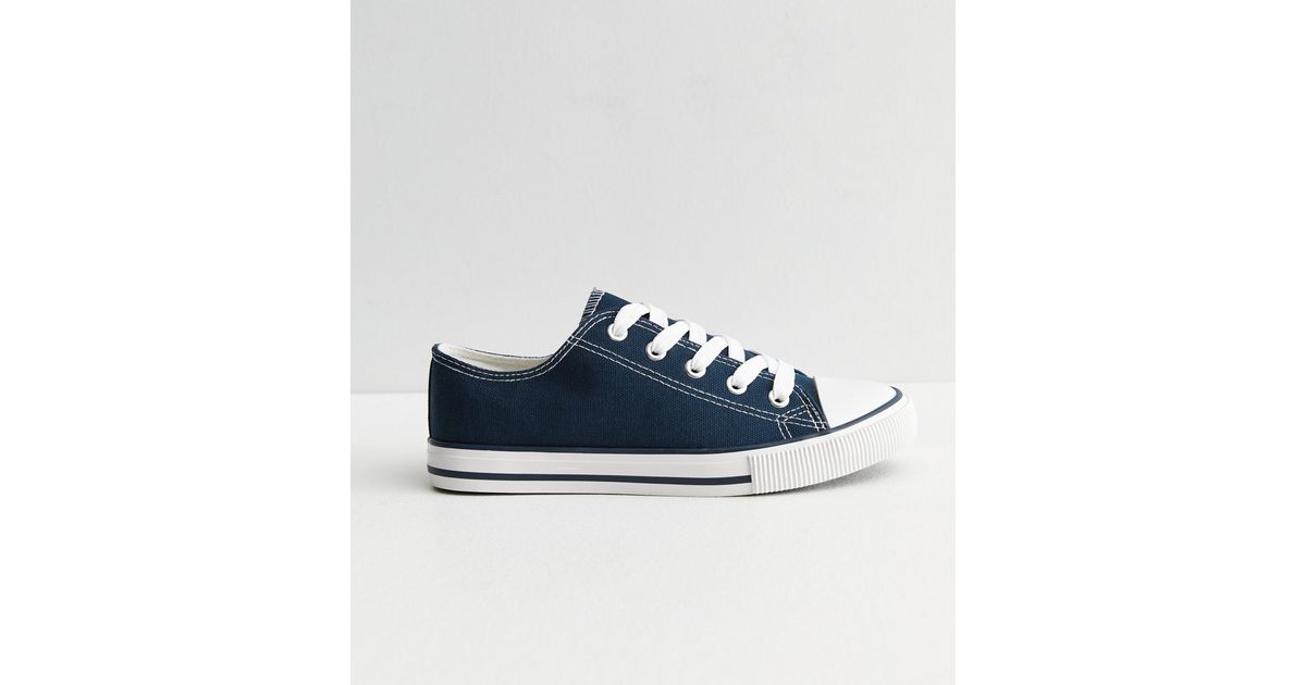 navy platform trainers ladies