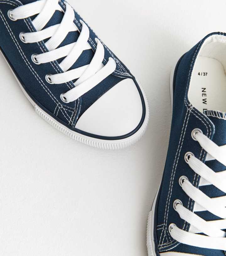 Lace-Up Logo Trainers, Blue