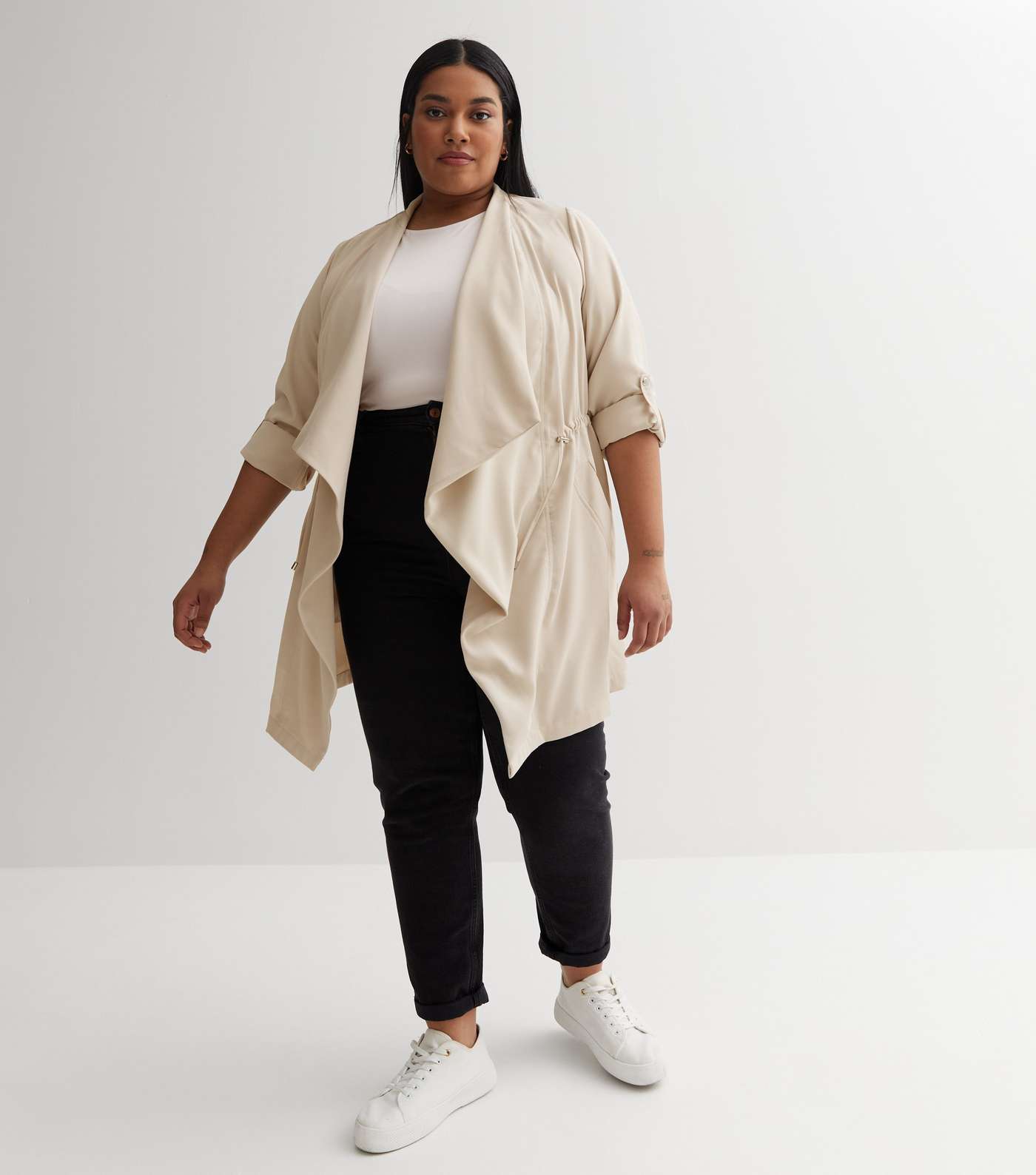 Curves Stone Waterfall Duster Jacket Image 2