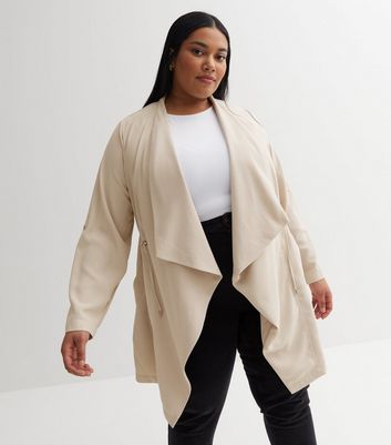 Plus size sale waterfall coat