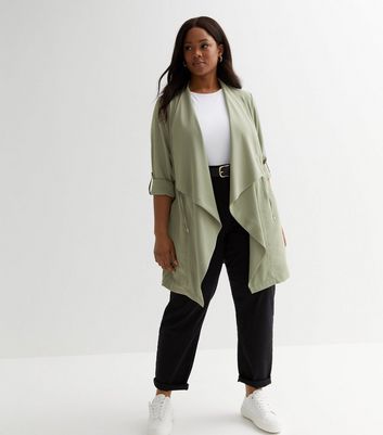 Olive sale duster coat