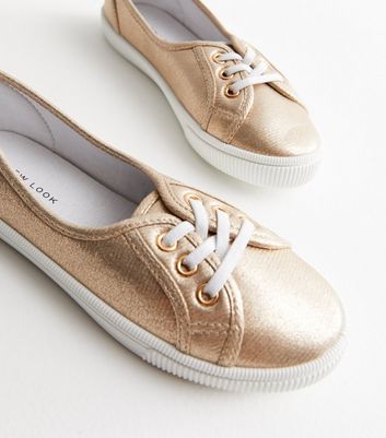 Gold plimsolls store
