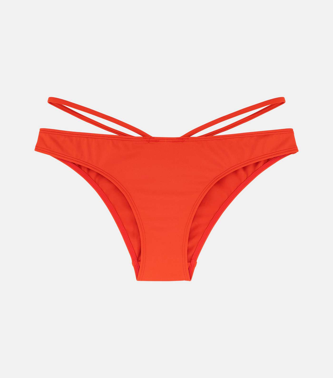 Dorina Bright Orange Strappy Brazilian Bikini Bottoms Image 5