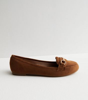 New look hot sale tan loafers