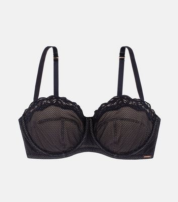 Dorina Curves Black Non Padded Lace Bra New Look