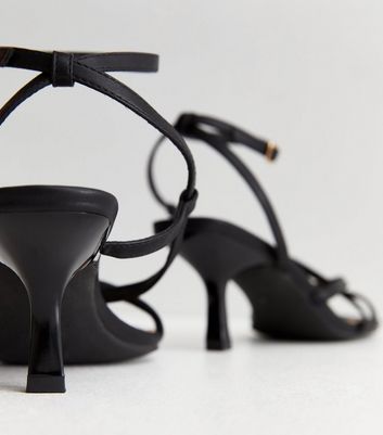 New look black 2024 barely there heels