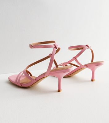 Pink medium hot sale heel shoes