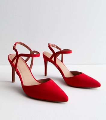 New look red sales high heels