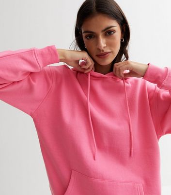 Pink Pocket Front Hoodie New Look