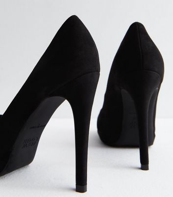 New look store black court heels