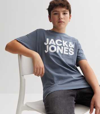 Jack & Jones Junior Blue Logo T-Shirt