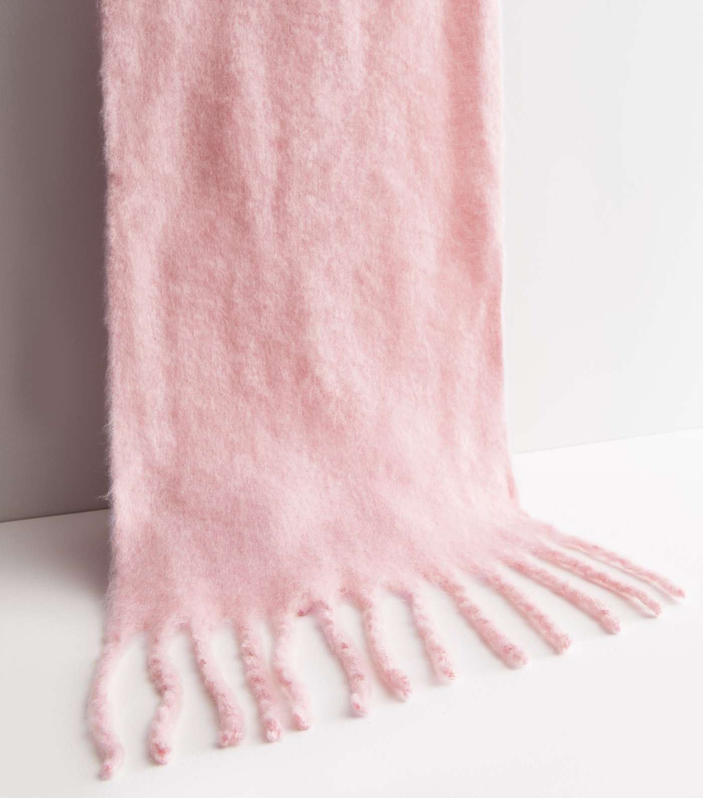 Pink Tassel Scarf Image 2
