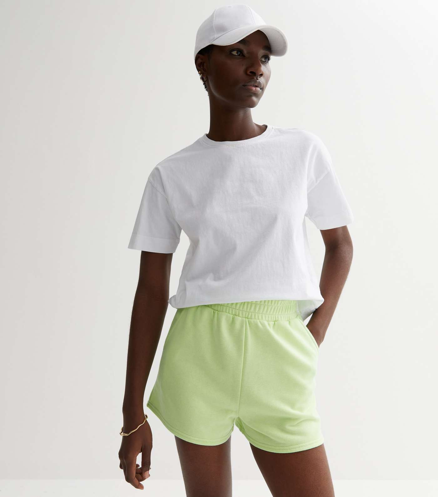 Green Jogger Shorts Image 5