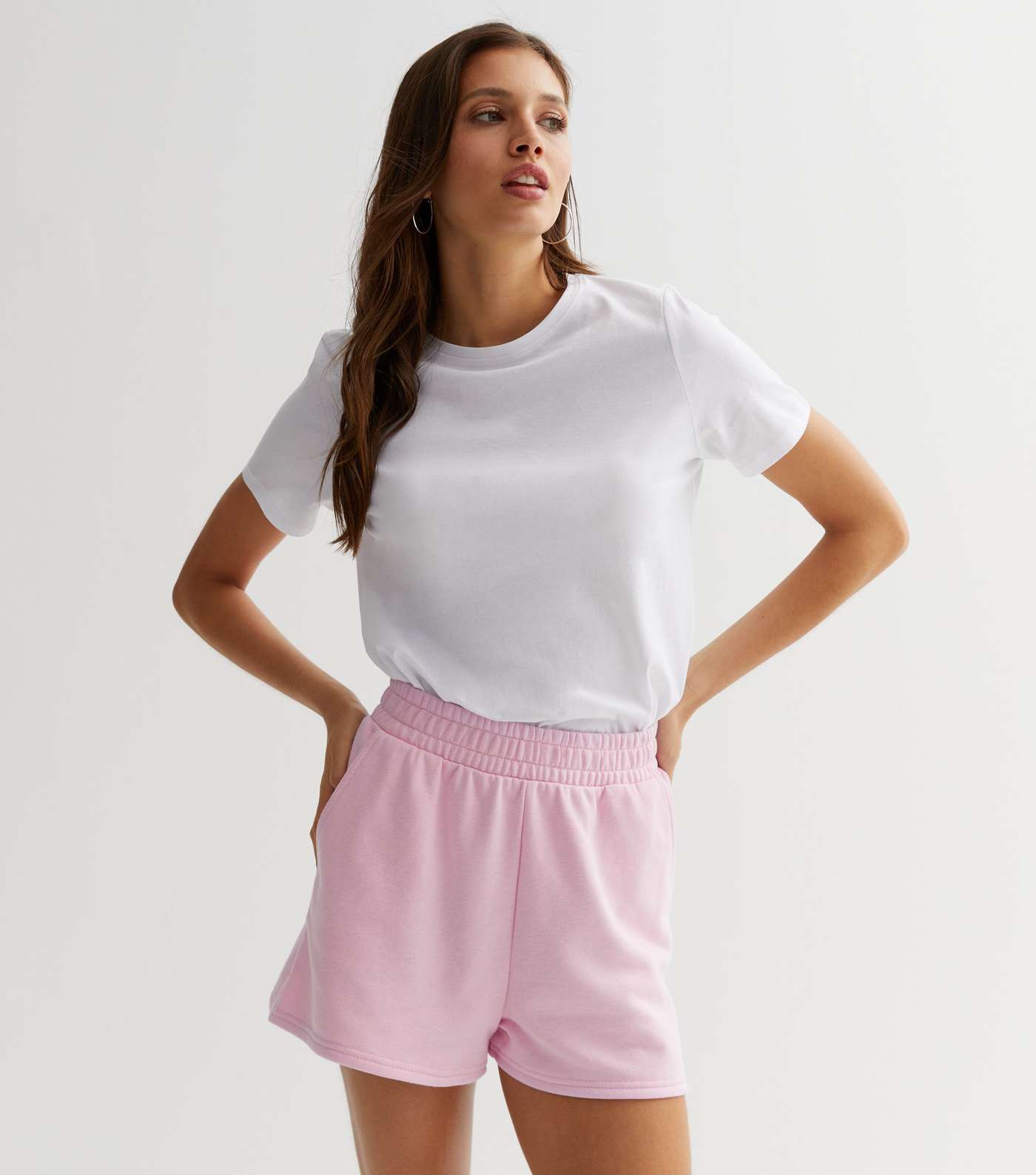 Mid Pink Jogger Shorts Image 2