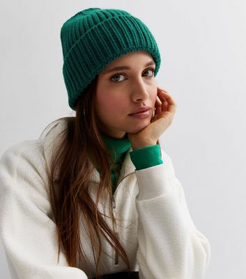 Green beanie hot sale hat womens