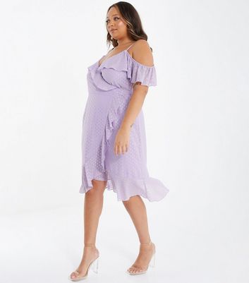 Lilac wrap clearance dress