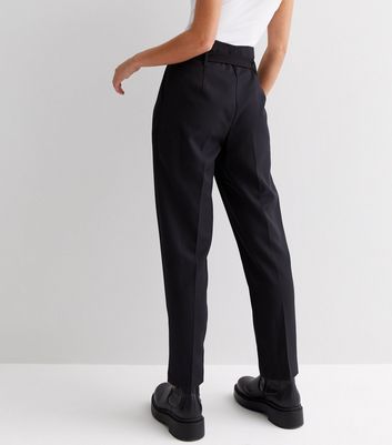 Buy HM Women Black Striped Paper Bag Trousers online  Looksgudin