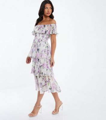 Bardot elle chiffon midi hot sale dress