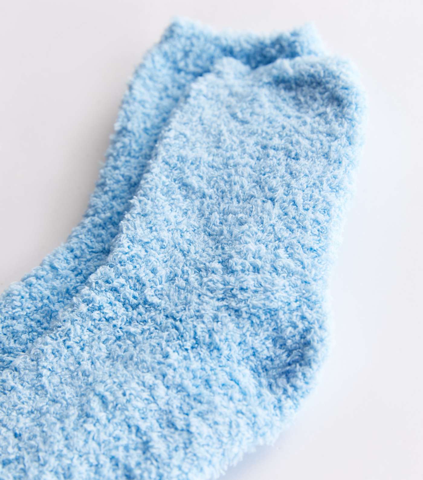 Bright Blue Fluffy Socks Image 2