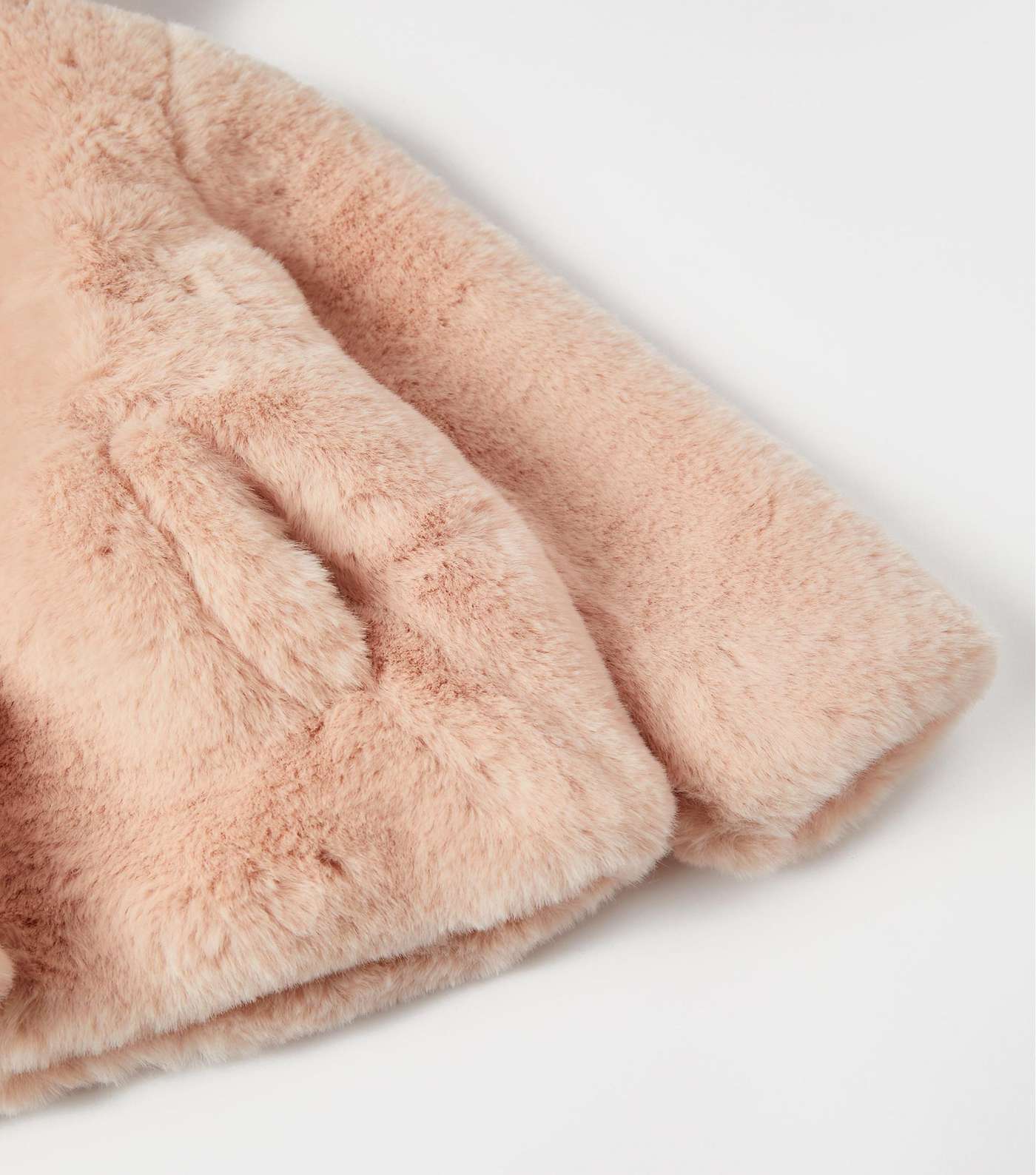Zippy Pink Faux Fur Hooded Coat Image 4