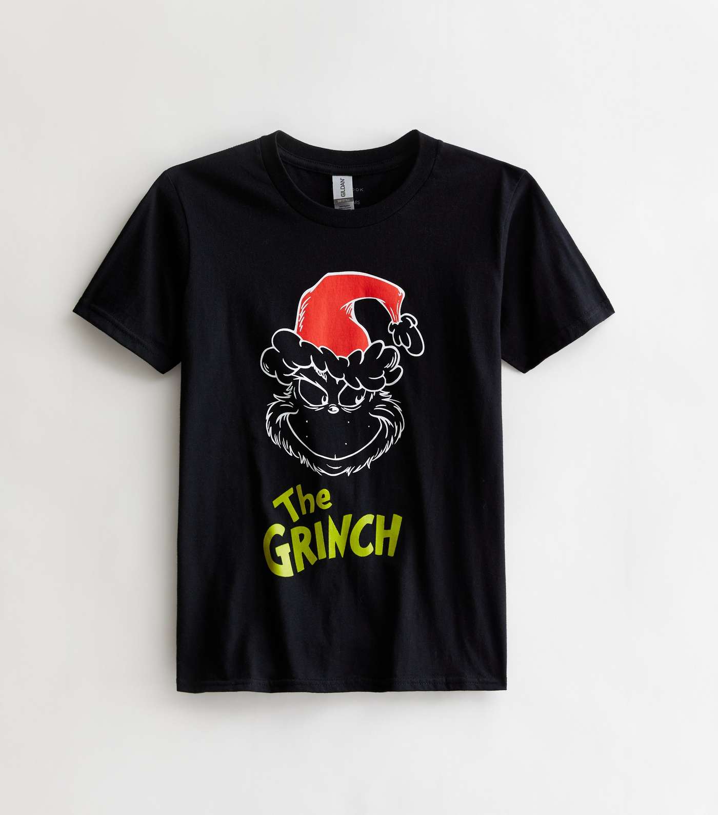 Boys Black Crew Neck The Grinch Christmas Logo T-Shirt Image 5