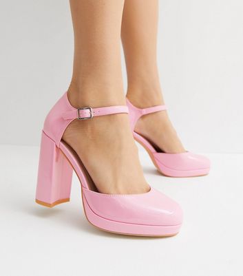 Pink patent heels online