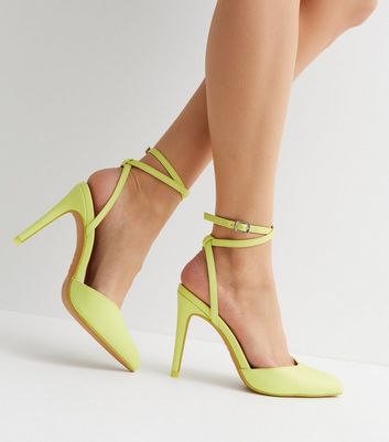 Neon yellow sales court shoes