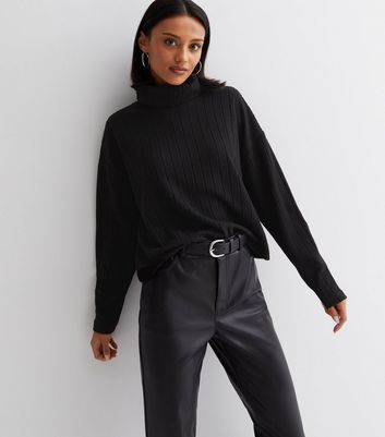 boxy black jumper