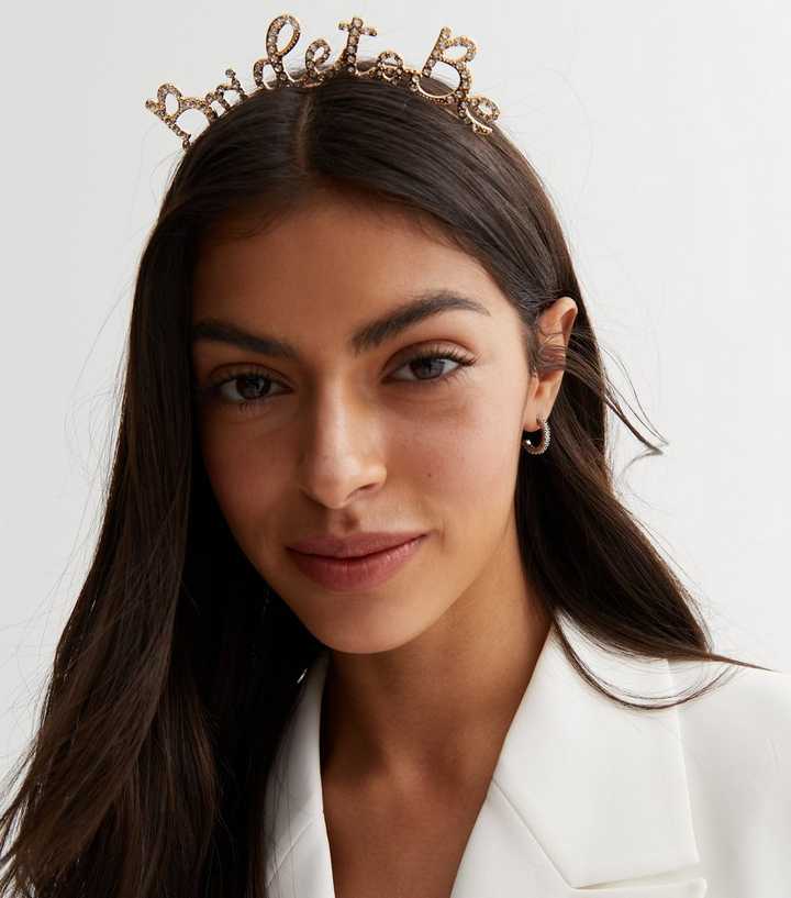 Gold Diamanté Bride to Be Headband