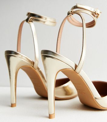 New look heels clearance gold