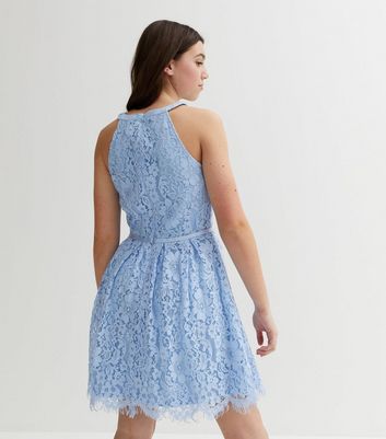 Blue and hotsell white skater dress