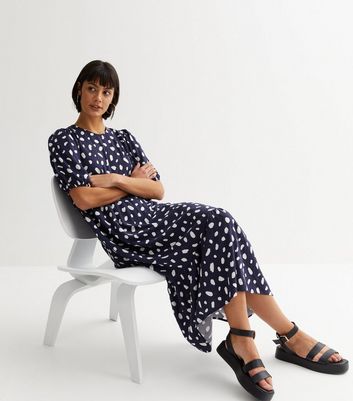 Newlook on sale navy dress