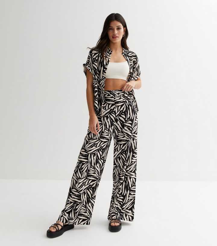 Black Mark Making High Waist Trousers
