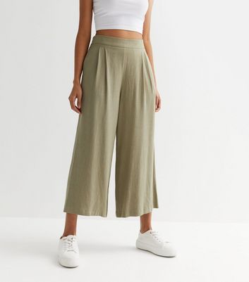 Black Wide Leg Crop Trousers New Look by New Look | Snap Fashion - Shop  Fashion in a Snap