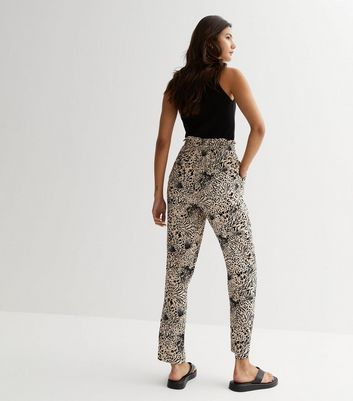 Topshop leopard best sale print joggers