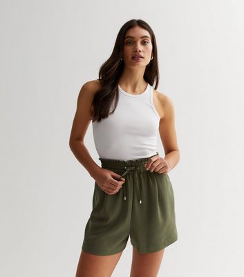 High waisted shop drawstring shorts