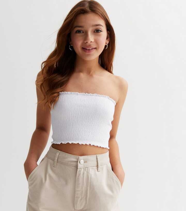 Girls Shirred Top | New Look