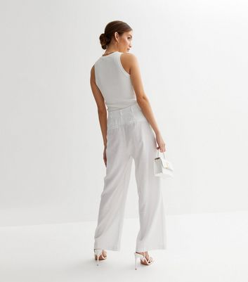 White clearance dressy trousers