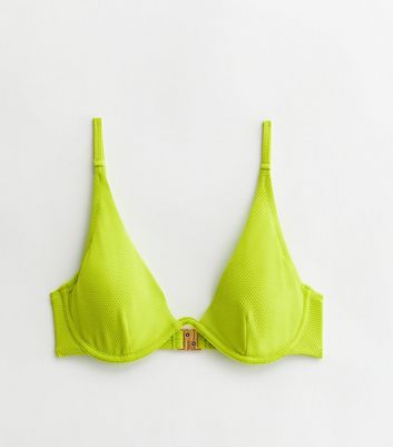 Neon underwire sales bikini top