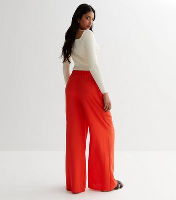 Zaida Orange Knit Pants – Beginning Boutique US