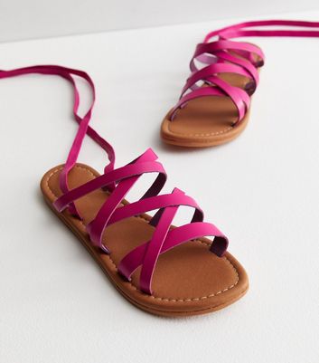 Cerise pink best sale sandals uk