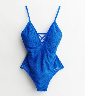 New look cheap lace up swimsuit