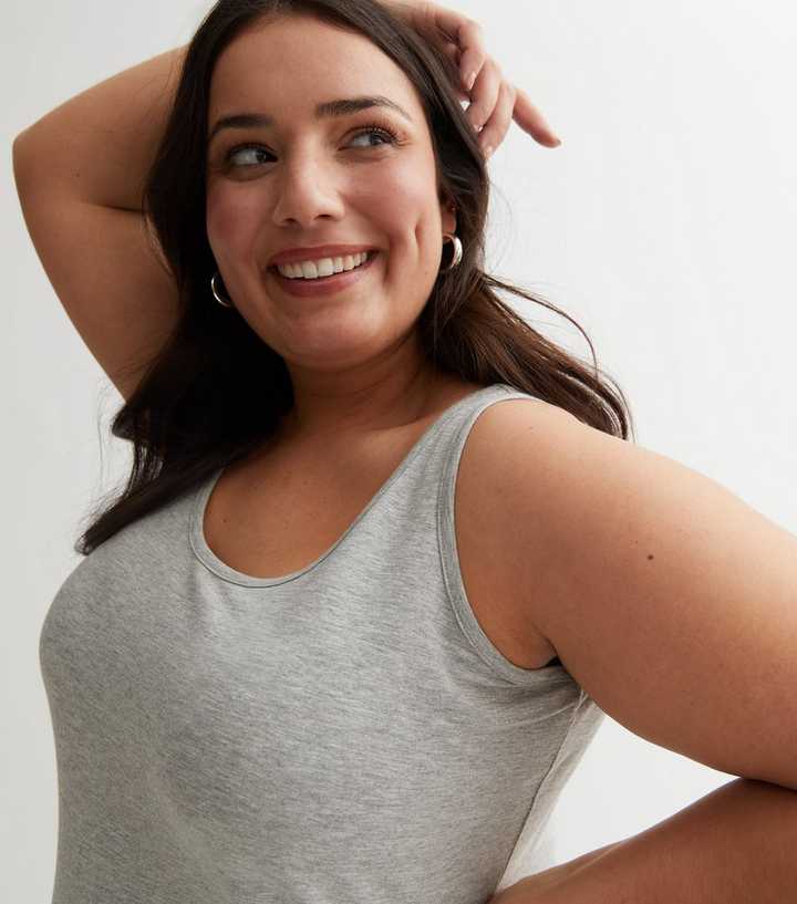 Curves Grey Long Vest