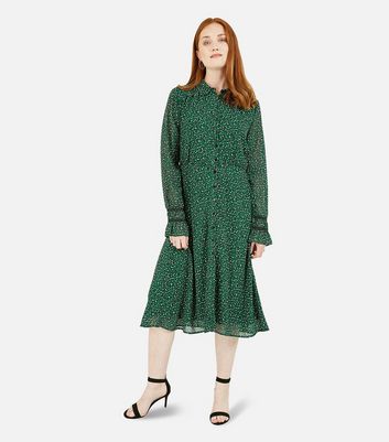 Long Sleeve Midi Shirt Dress 